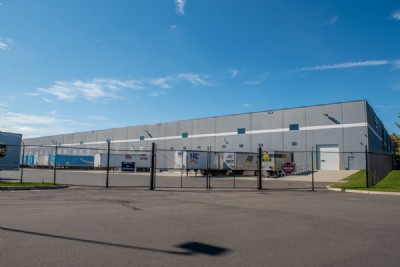 Security fence installation outside of business loading dock